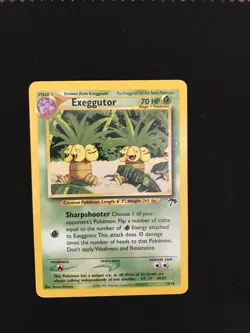 Pokemon TCG Exeggutor 13/18 Southern Islands Promo Rare Vintage LP - Image 1