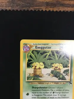 Pokemon TCG Exeggutor 13/18 Southern Islands Promo Rare Vintage LP - Image 3