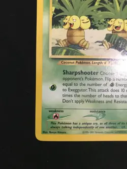 Pokemon TCG Exeggutor 13/18 Southern Islands Promo Rare Vintage LP - Image 5