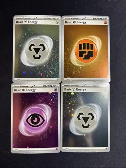 Pokemon 151 Cosmos Holo Energies With 3 Swirls Lot of 4 NM - Image 1