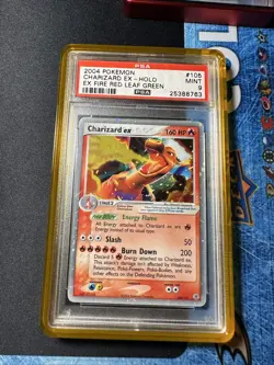 2004 POKEMON EX FIRE RED & LEAF GREEN #105 CHARIZARD EX-HOLO PSA 9 - Image 1