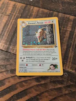 Pokemon TCG Giovanni's Persian 8/132 Gym Challenge Holo Rare Unlimited - Image 1
