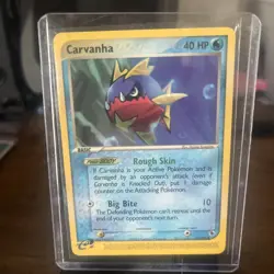 Carvanha 51/109 Ruby and Sapphire Regular 2003 Pokemon - Image 1