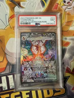 Pokemon Obsidian Flames Charizard EX Special Illustration Sir #223/197 PSA 9 - Image 1