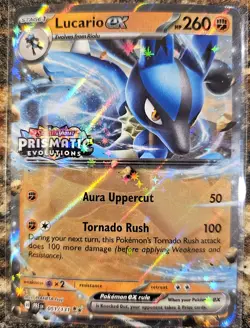 Pokemon 2025 Prismatic Evolutions Lucario Ex 51 NM - Image 1