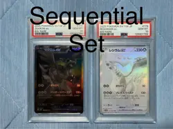 SHIP ASAP PSA 10 Sequential Zekrom Reshiram BWR Black White Pokemon Japanese - Image 1