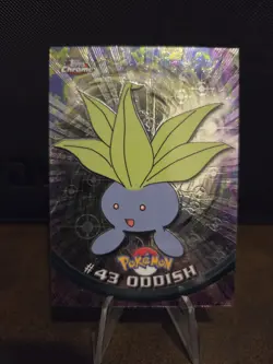 2000 Topps Chrome Oddish # 43 Holo Foil Pokemon TV Animation Edition 🌟🌟🌟 - Image 1