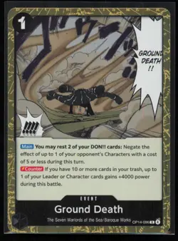 Ground Death OP14-096 One Piece The Azure Sea's Seven Rare Near Mint - Image 1