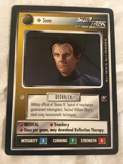 Star Trek CCG 1E Tournament Deck SUNA Promo Card NM - Image 1