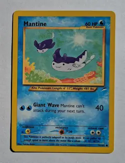 Pokemon - Mantine - Neo Destiny 74/105 - Common - LP - Image 1