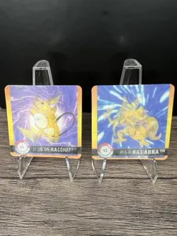 Pikachu 01 and Abra 02 Lenticular POKEMON ACTION FLIPZ PREMIER EDITION - Image 2