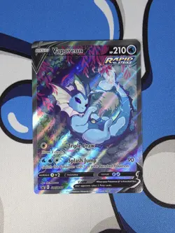 Vaporeon v SWSH181 Sword & Shield Promo Pokemon Tcg Near Mint - Image 3