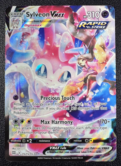 Pokemon Sylveon VMAX Brilliant Stars Trainer Gallery Full Art Holo TG15/TG30 - Image 1
