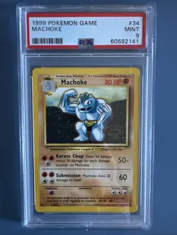 1999 Pokemon Game Machoke Mint 9 - Image 1