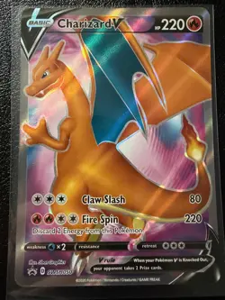 CHARIZARD V SWSH050 HOLO P SWORD & SHIELD PROMO POKEMON NM/M - Image 1