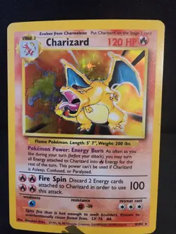 Pokemon TCG Charizard 004/102 Base Set Holo Rare - Image 1