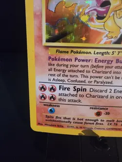 Pokemon TCG Charizard 004/102 Base Set Holo Rare - Image 5