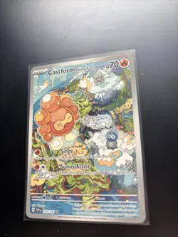 Pokemon TCG Castform Sunny Form 195/191 Surging Sparks Illustration Rare - Image 2
