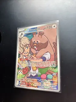 Pokemon TCG Arven's Greedent 205/182 Destined Rivals Illustration Rare *NM* - Image 2
