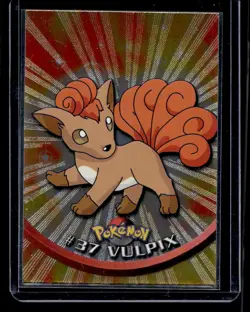 1999 Topps Pokemon TV #37 Vulpix Silver Foil Black Logo (Rays 2nd Print) - Image 1