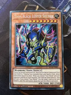 Toon Black Luster Soldier - BLCR-EN065 Secret Rare 1st Edition LP - Image 3