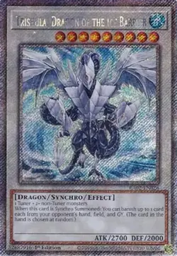 Yugioh! Trishula, Dragon of the Ice Barrier - RA02-EN026 - Platinum Secret Rare - Image 1