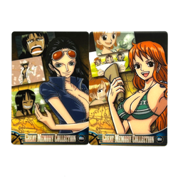 S4848 Nico Robin & Nami One Piece Great Memory Collection Clear Cards F10 - Image 1