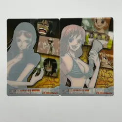 S4848 Nico Robin & Nami One Piece Great Memory Collection Clear Cards F10 - Image 2