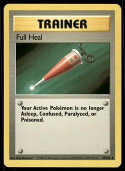 Pokemon Cards Full Heal 82/102 Base Set Uncommon NM - Image 1