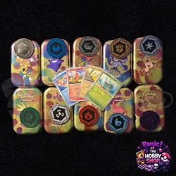 Pokemon 151 Mini Tin Set - Includes COINS And PROMO CARDS - No Packs Bundle Lot - Image 1