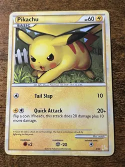 Pikachu 2/30 Heartgold & Soulsilver Regular Pokemon Card - Image 1