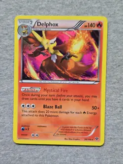 Delphox 26/146 XY Base Set Holo Rare Pokemon Card - Image 1