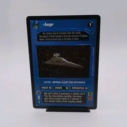 Star Wars Decipher Avenger Imperial-Class Star Destroyer Card 1996 Power 8 6 - Image 1