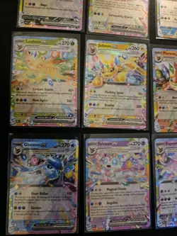 9 Card Eeveelution EX Complete Prismatic Evolutions Umbreon Eevee English NM- - Image 5