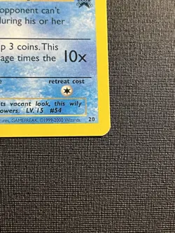 2000 WoTC POKEMON TCG PSYDUCK BLACK STAR PROMO CARD #20 - Image 5