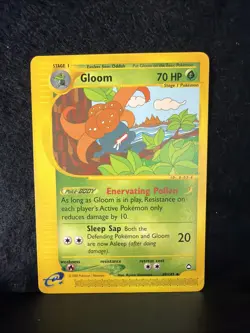 Gloom 49/147 Aquapolis Non-Holo Vintage Pokemon Card TCG - Image 1