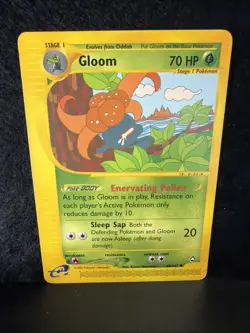 Gloom 49/147 Aquapolis Non-Holo Vintage Pokemon Card TCG - Image 2