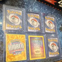 Pokemon Card Lot 6 Cards EX Promo Ancient Mew Rayquaza Flareon Pikachu - Image 2