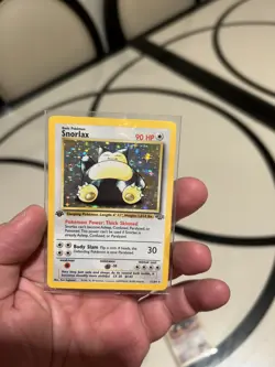 FIRST EDITION Snorlax Holographic Pokemon Card Early 1990’s Rare. Mint Condition - Image 1