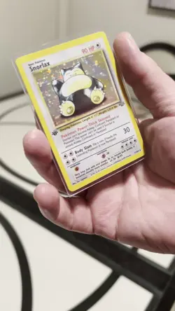 FIRST EDITION Snorlax Holographic Pokemon Card Early 1990’s Rare. Mint Condition - Image 2