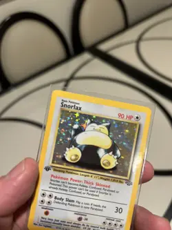FIRST EDITION Snorlax Holographic Pokemon Card Early 1990’s Rare. Mint Condition - Image 3