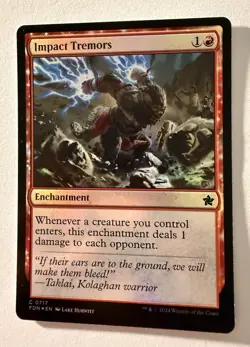 Impact Tremors FDN 717 - Foil - NM - Magic the Gathering - Image 1
