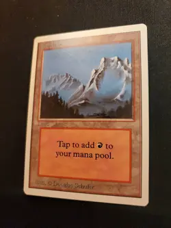 MTG Mountain Revised Edition NM Land Mana Red Magic The Gathering MTG Tcg - Image 3