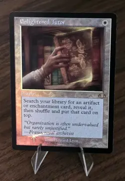 MTG Enlightened Tutor (Retro Frame) Dominaria Remastered Foil - Image 1