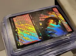 FLAMING TYRANNOSAURUS, Extended Art, Surge Foil, MTG, Dr Who, R 976, NM - Image 2