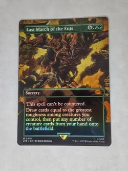 MTG Last March of the Ents FOIL Borderless - LTR / 0418 - - Image 1