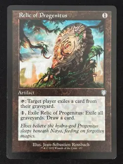 1x MTG Relic of Progenitus (Retro Frame) - Commander: The Brothers' War (BRC) - Image 1