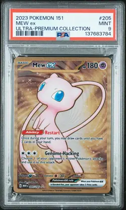 2023 POKEMON 151 ULTRA-PREM COLL #205 MEW EX PSA 9 - Image 1