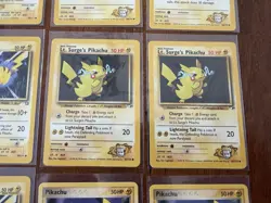 Pokemon TCG Nintendo Pikachu & Lt. Surge's Pikachu Lot 18 Cards 6/110 70/100 - Image 3