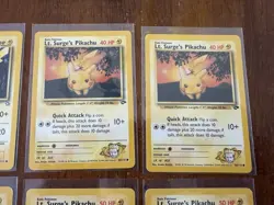 Pokemon TCG Nintendo Pikachu & Lt. Surge's Pikachu Lot 18 Cards 6/110 70/100 - Image 4
